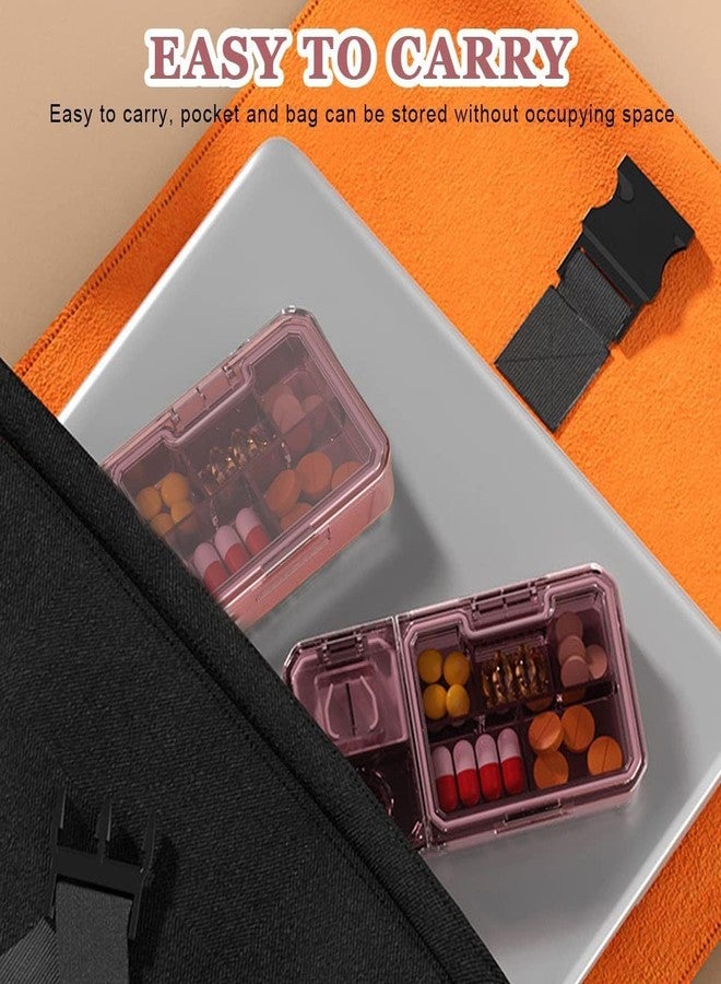 RAHAS Medicine Cutter with Storage Box | 3 in 1 Multifunctional Pill Tablet Cutter | Medicine Splitter Divider | Pill Crusher Cutter | Travel Pill Cutter with 5 Compartments Pill Box (1Pcs) - Image 3